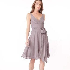 Azazie Diana dress in dusk mauve purple grey NWT WEDDING GUEST mother of the etc